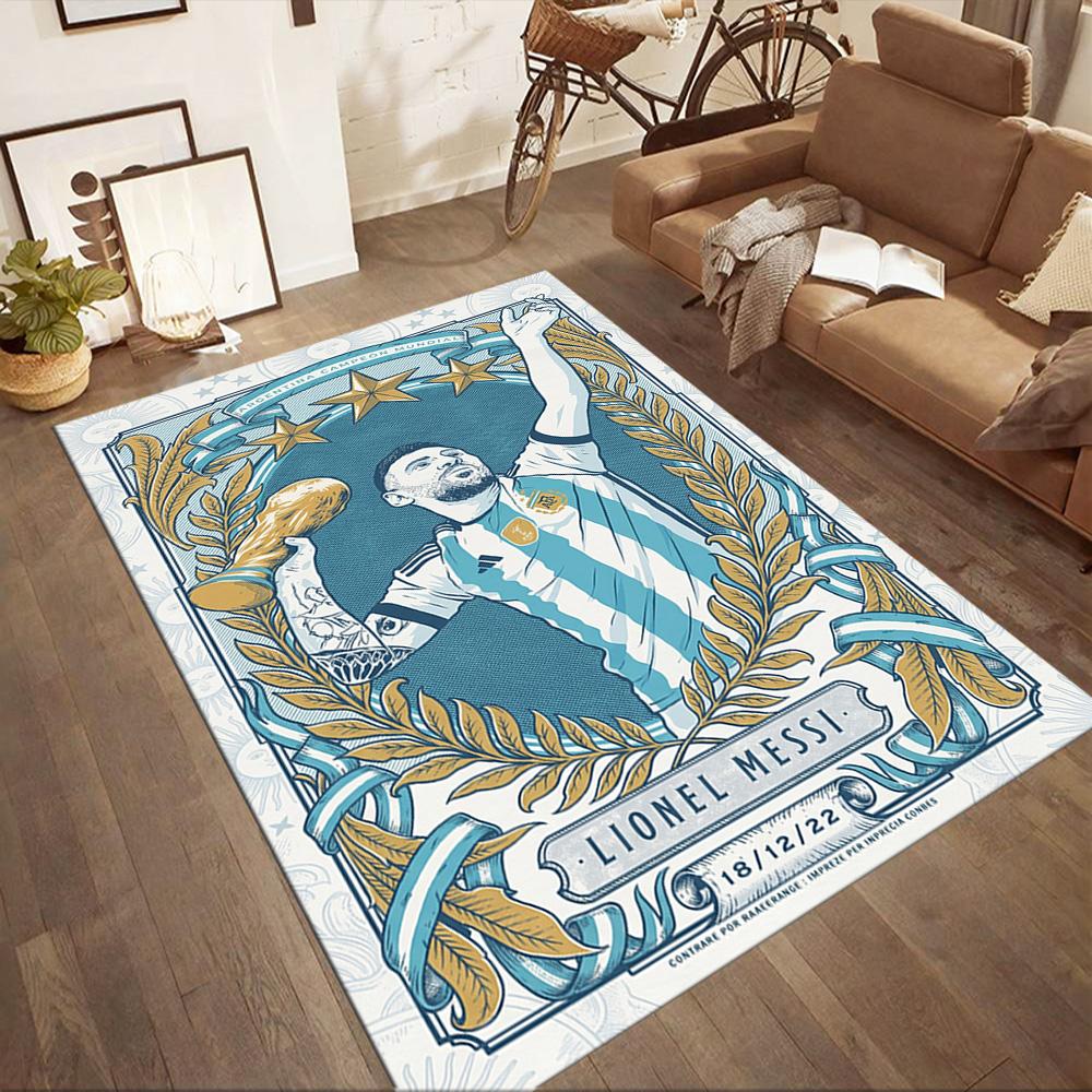 Messi 554 Carpet Perfect for Study Room Kitchen Living Rooms Balcony Antislip Carpet Office Home Decor Best for Christmas