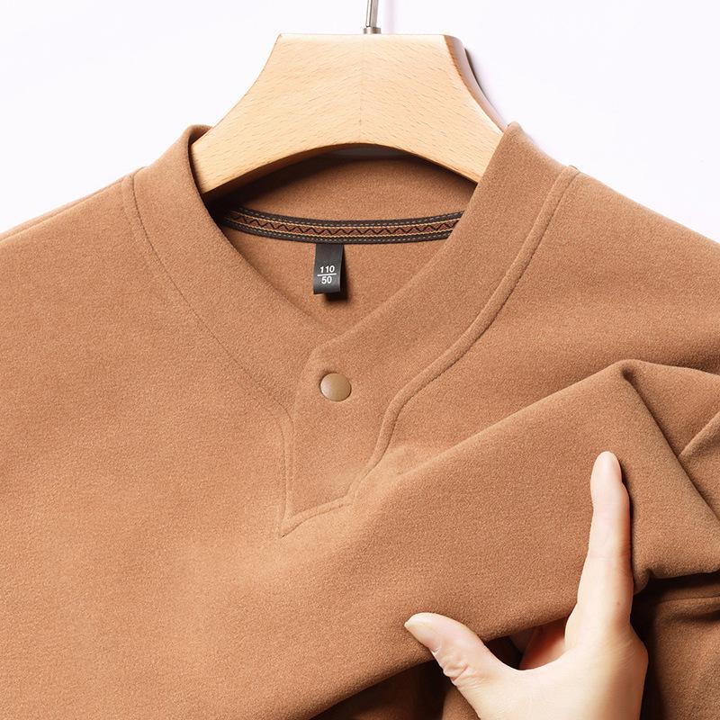 Men s Solid Color Long Sleeve Hoodie - Autumn Winter Casual Layer 2XL