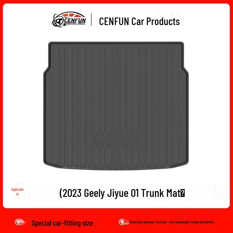 JY01 Geely Jiyue 01 Durable TPE Floor and Trunk Mats - 25-Year Wear Resistance, Galaxy Carpet Design