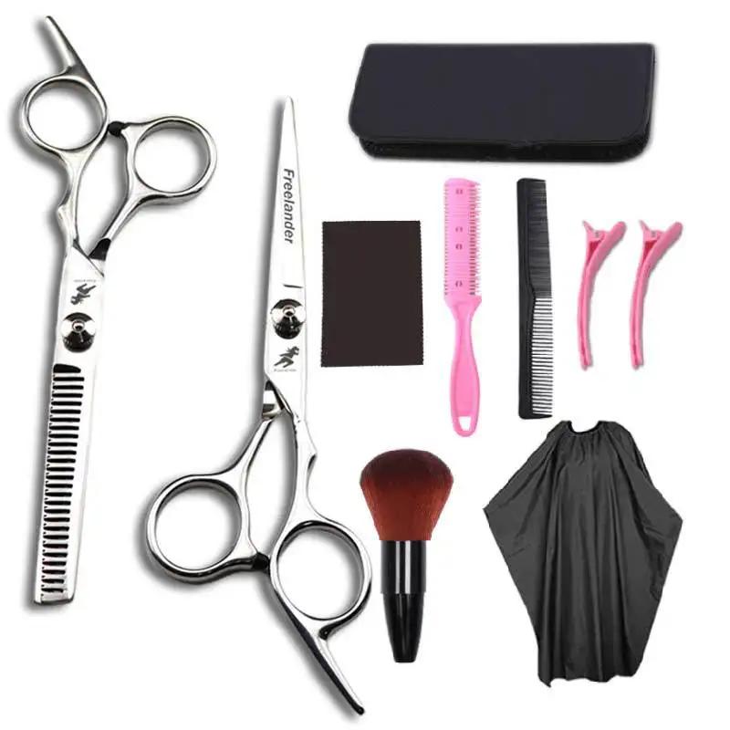 7/10-teiliges Set 6-Zoll-Scheren Japan Professionelle Friseurscheren Barber Sharp Haarschneidescheren Effilierscheren