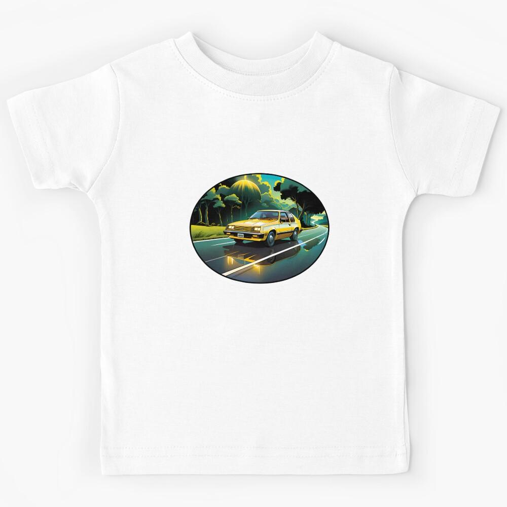 Classic Vintage Car On The Road Kids T-Shirt 110