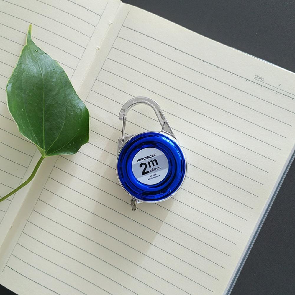 

Potable Centimeter Inch Keychain 2 Meter Measuring Instruments New Tape Measure синій