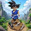 New 25Cm Dragon Ball Z Son Goku Figure Super Saiyan Pvc Action Figure Replaceable Heads Collectible Model Toy Gift