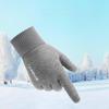 Warm Touchscreen Winter Cycling Gloves - Velvet Lined, Windproof, Thick, Heated Fitness Gear