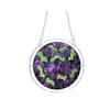 yangyizhi Halloween Scary Bat Pumpkin Acrylic Jigsaw Puzzle Suncatcher, Stained Glass Style Window Hanging Decor for Home, Garden, Gift Family Friends