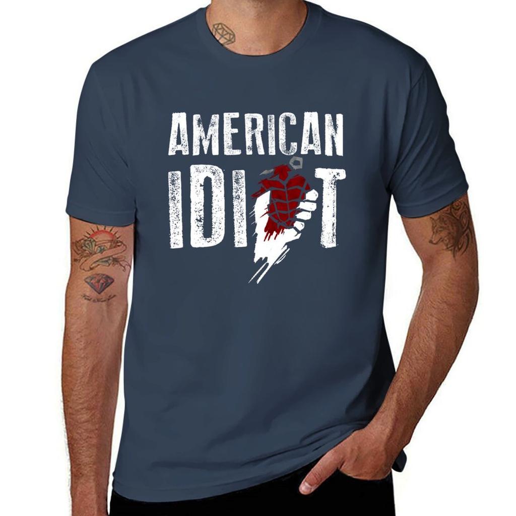 American Idiot Tshirt Casual Loose Fit Short Sleeve Tshirt