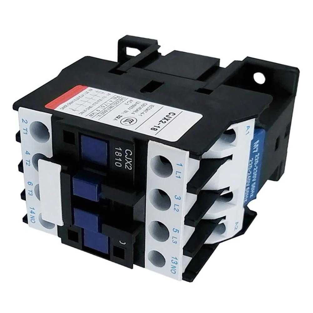 Household Power Contactor Contactors 3P 18A Contactor AC Contactor AC-optimized Design 10,000,000 Mechanical Life