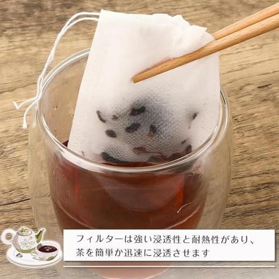 Tea bags cooking packs disposable empty 100 pieces non-woven fabric unbleached drawstring coffee spice strong permeation natural materials compatible