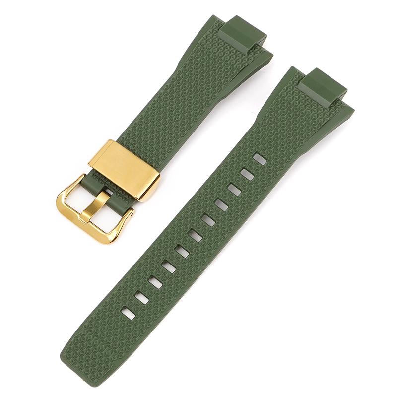 Watch Accessories For Casio G-SHOCK GST-B400 Series Resin Strap Men's Sports Waterproof Rubber Replacement Watchband Bracelet