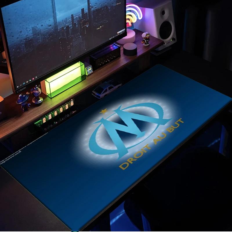 Stars Guide Olympique Marseille mouse pad, rubber base, esports desk mat, mouse pad for gamers and office use, gaming desk , easy to clean mat