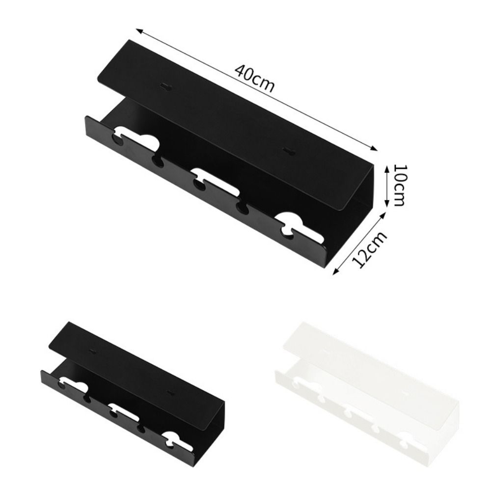 Durable Fixed Cable Organizer No Punching Save Space Under Desk Cable Management Tray Socket Strip Holder For Office and Home
