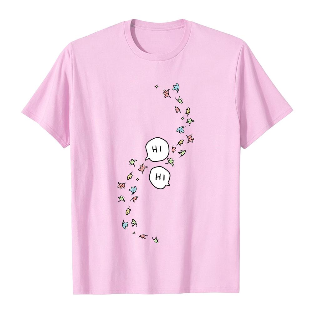 Heart & Stopper Hi Hi Tees Short Sleeve Cotton Summer O-neck Tshirts Fashion Design Graphic Print T-shirt Casual Loose Unisex