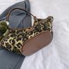 Vintage Leopard Print Bag for Women  Large Capacity Shoulder Bag for Work and Commuting  New Autumn Fashion Trend