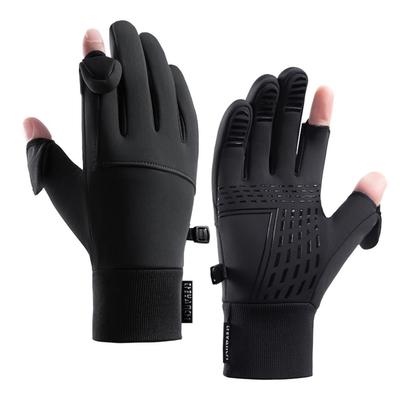 Outdoor Winter Gloves Opening for Easy Detailed Staple with 3D Draping and Fluffy Fleece Lining for Constant Temperature Highly Suitable for and