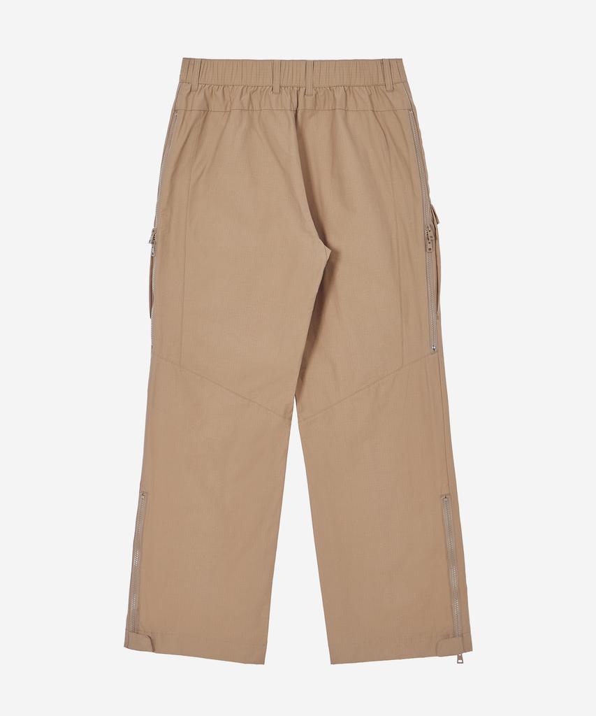 Kallapataleu Cn Wide Ankle Zipped Cargo Pants - Beige