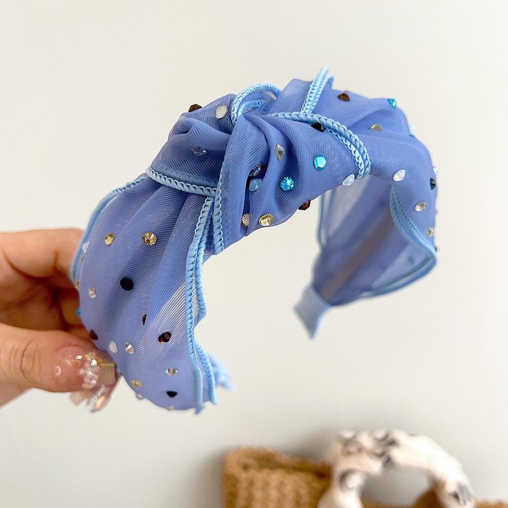 Summer Colorflu Mesh Sequin Knot Hairband Headband Adult Hair Accessories Hair Jewley