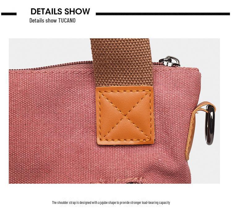 Damen Canvas Tote & Umhänge-Messenger-Taschen mit großem Fassungsvermögen