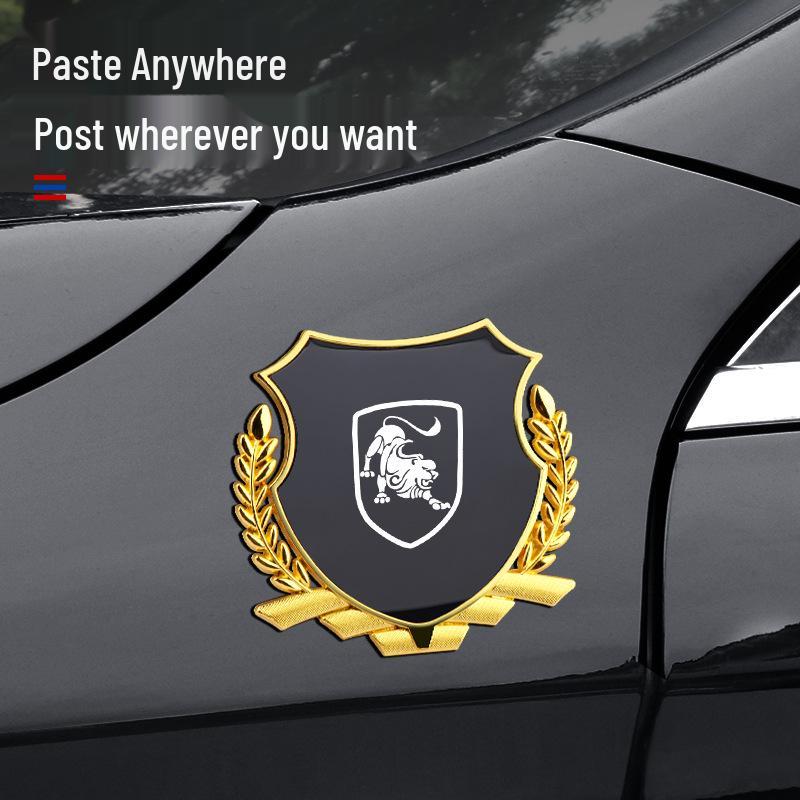 Metal Wheat Ear Side Emblem Sticker for Dongfeng Fengguang/Fengxing 580/370 S560/Fengshen Car Body Modification