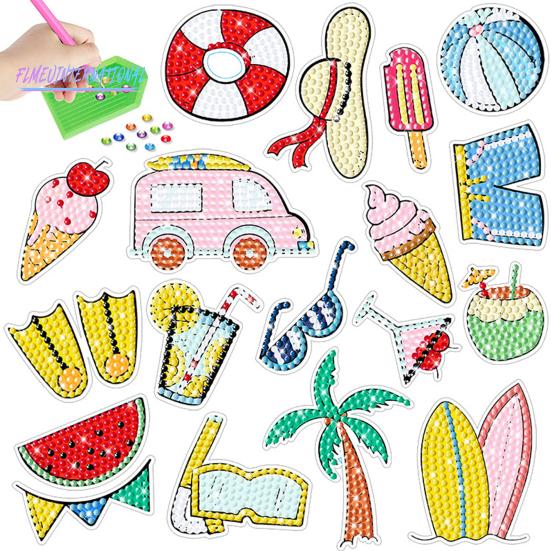 1 Set DIY-Strass-Malaufkleber, unterhaltsames pädagogisches Handwerk, multifunktionale Malaufkleber für Kinder und Erwachsene