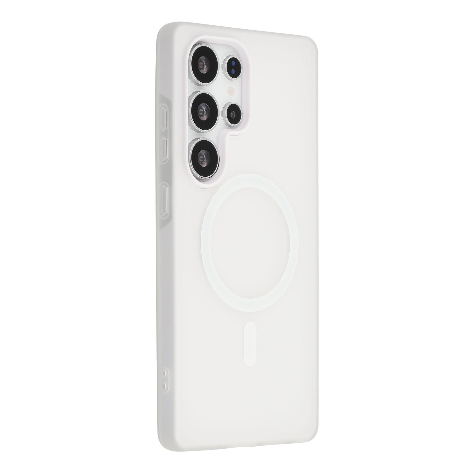

For Samsung Galaxy S25 Ultra Magnetic Case PC + TPU Frosted Phone Cover