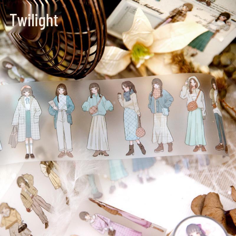 Twilight Tape: First Love Whisper Series - Journal Decoration & Collage Stickers (4 Types)