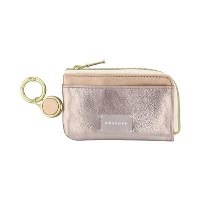 FLOWERING Smart Key Pouch Metallic Various Smart (with Reel) GKP0039-PG (Pink Gold) [For Keys]