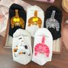 4pcs Funny Abstract 3D Cat Butt Mid-Tube Socks Cartoon Quirky Cotton Casual Socks Cat Egg Floor Sock for Cute Girls Couple Gifts