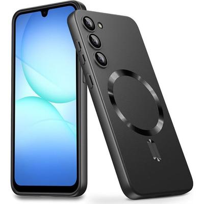Protective Case - BOOLING - for Samsung Galaxy A17 5G/4G - Slim Silicone with Magnetic Circle - Black