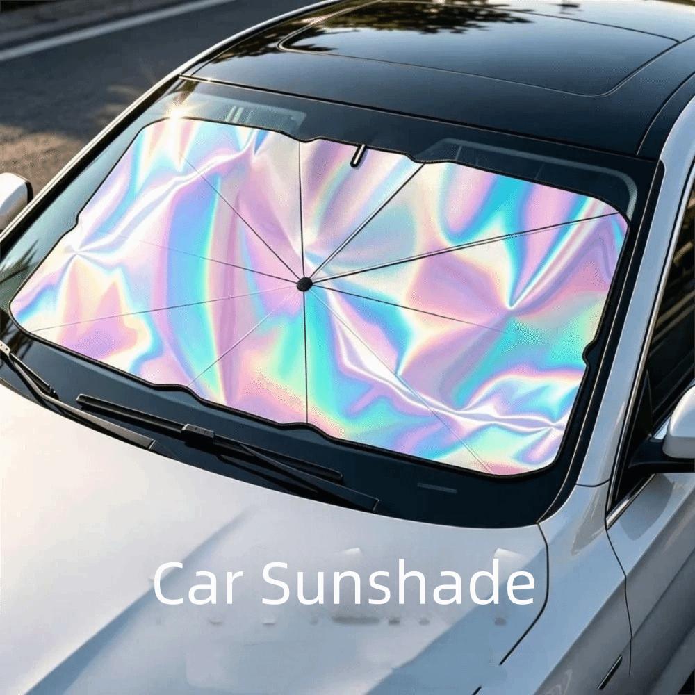 Laser Car Sun Shade Retractable Sun Protector Shade Coversv Windshield Sunshade Auto Protection