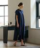 Atempo Nocollar Shirt Long Onepiece_Navy