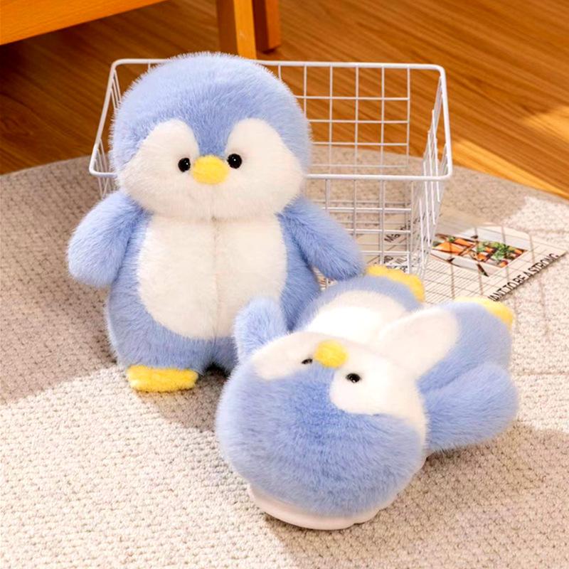 Încântători papuci pinguini din desene animate femeie acasă ține cald pantofi iarnă femei tobogane din blană de animale papuci pufos de interior zgârieturi de cameră de doamnă
