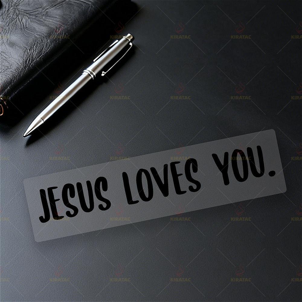 1pc JESUS LOVES YOU Motocycle Stickers Waterproof for DIY Fairings Helmets Fuel Tanks Car Trunk Windows Scooters Vinyl Decals