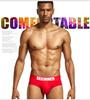 Men's SEEINNER Low Waist Combed Cotton Triangle Briefs, Butt-Lifting, Pure Color Underwear