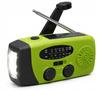 Radio przenośne solarne sanelite korbka antena latarka powerbank zielone