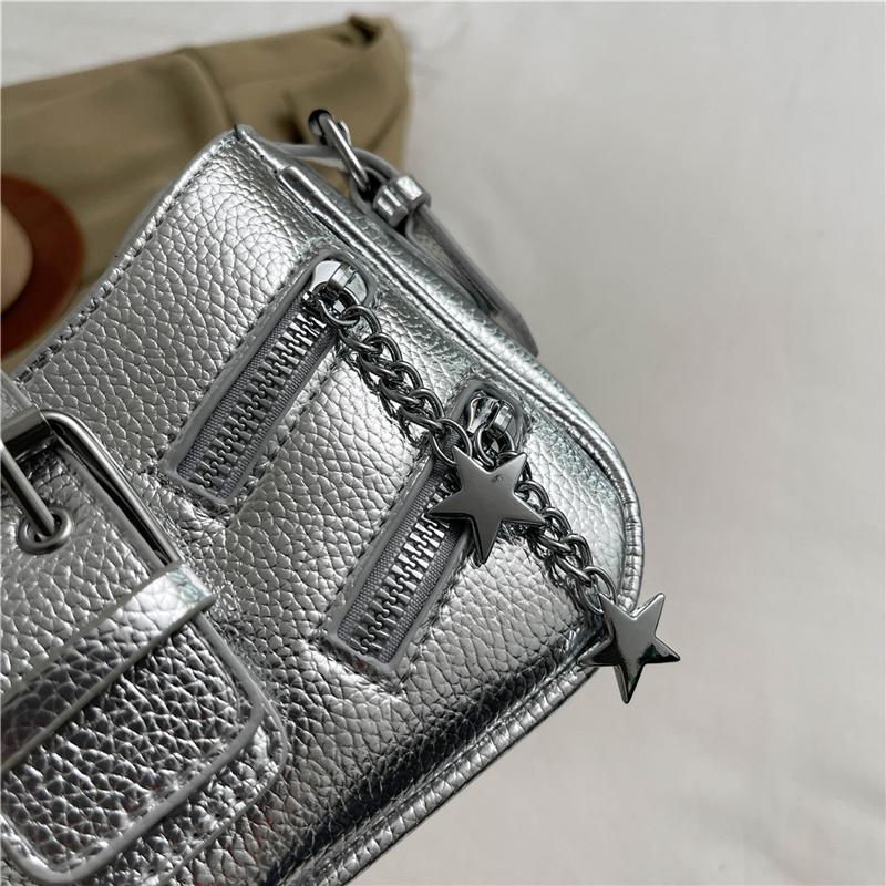 1 шт. однотонная сумка на одно плечо подмышкой — фото 6