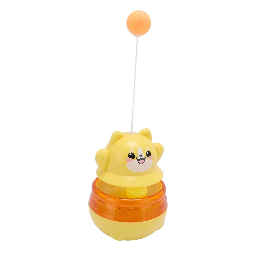 Cat Ball Dispenser Toy Funny Food Feeder Self Entertainment Interactive Cat Toy with Teaser Wand