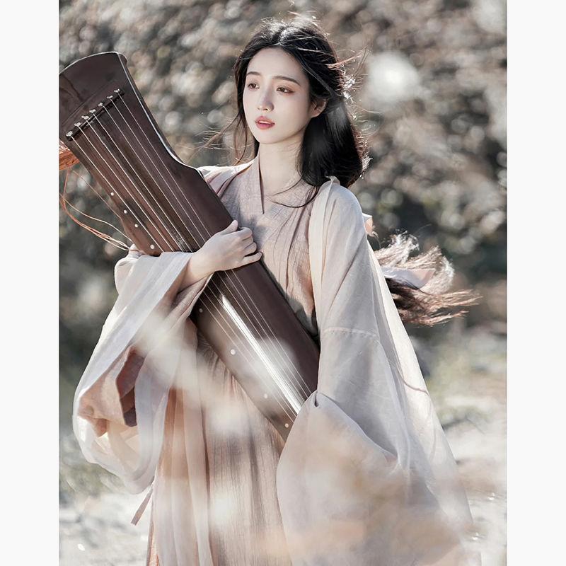 Chinese Wei And Jin Dynasties Style Hanfu Women's Photography Costume Folk Dance Costume Suit