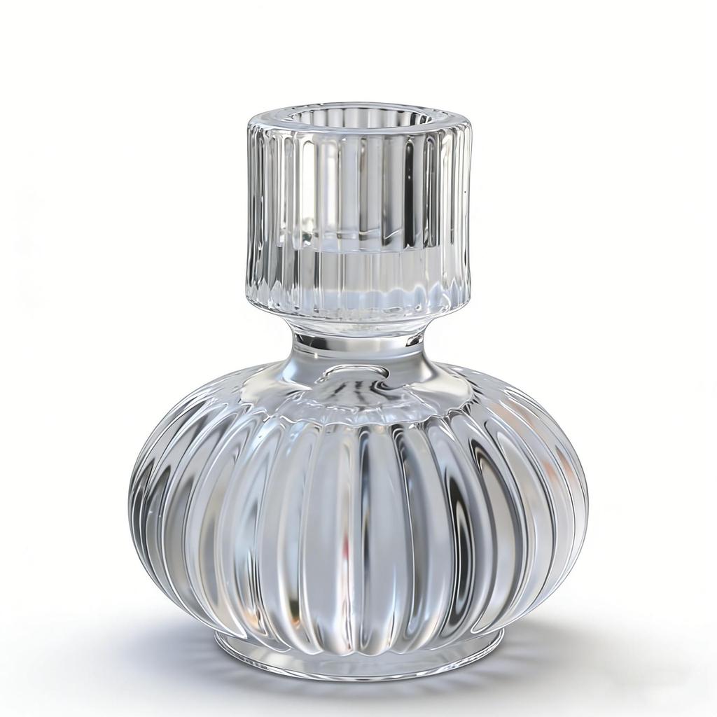 Nordic Transparent Glass Lantern Candle Holder - Elegant Dual-Use Decor for Cozy Atmosphere in Homes & Hotels