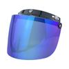 Universal Wear-resistant Anti-scratch Motorcycle Helmets Lens 3-snap Up Visor Shield- Lens Windproof Open Face Lens