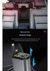 Retractable Four-in-One Car Charger with Starry Sky Light & Alloy Finish for Apple & Huawei
