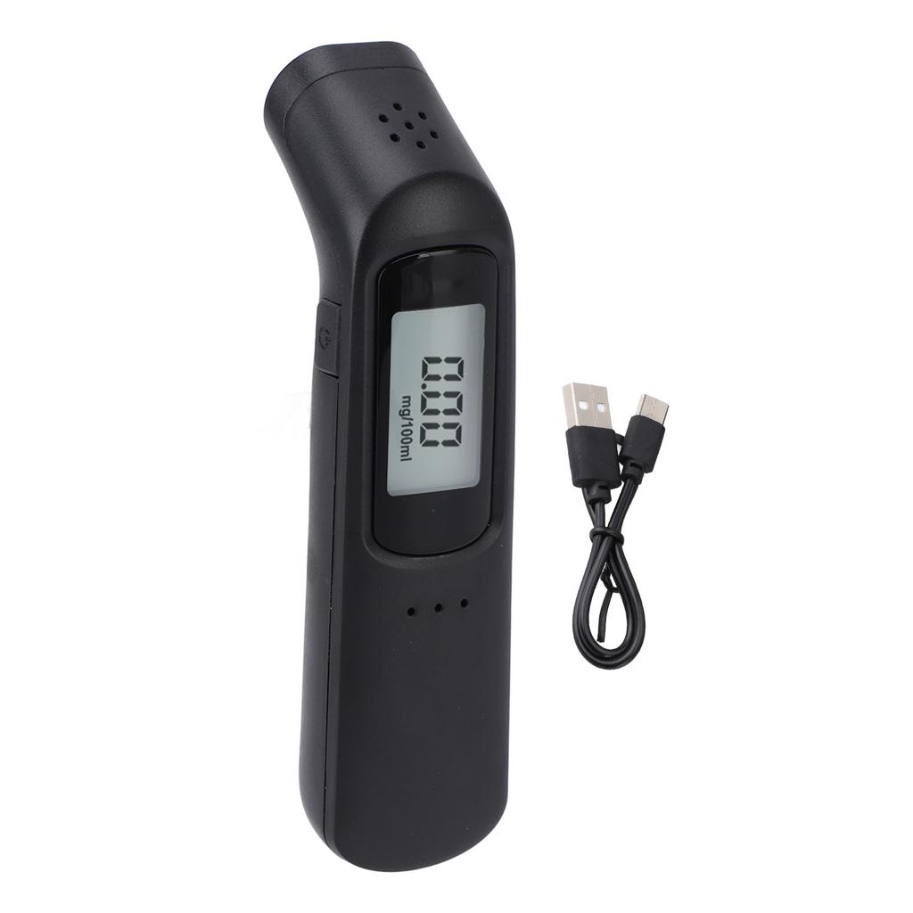 Portable Breath Alcohol Tester High Accuracy Alcohol Detector for Driving USB Rechargeable Voice Broadcast