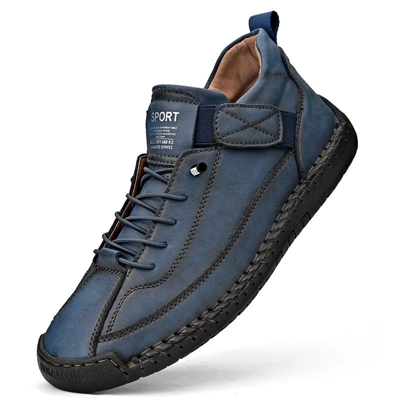 Fashion Women's Boots Mid Top for Summer British Style Retro Anti Slip Workwear Shoes Fashionable Luxurious Design Couple's Loafers