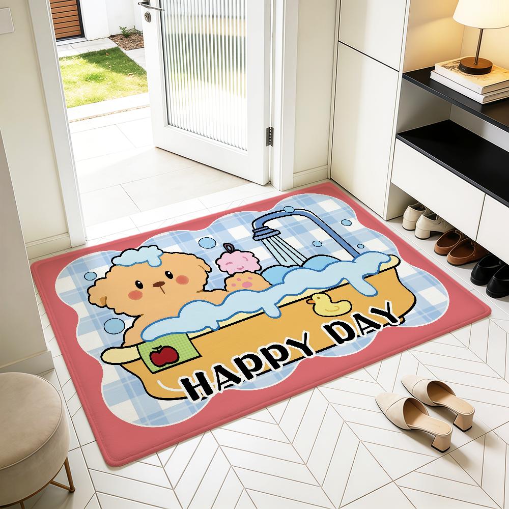 modern cute cartoon bear tiger puppy Home Bed Rug Kitchen Bath Floor Mat Hallway Balcony Carpet Entrance Doormat hogar Decor