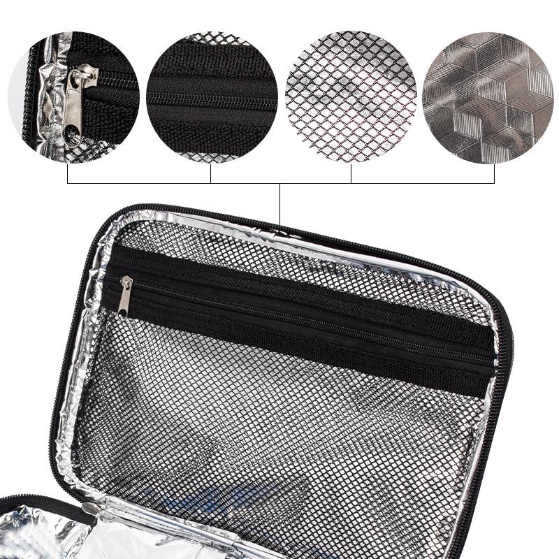 Insulated Portable Lunch Bag - Small Capacity, Unisex Design