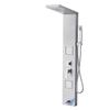 VEVOR Shower Panel Tower System with Rainfall Waterfall Shower Head, 53 in Brushed Stainless Steel Shower Column, 5-Function Faucet