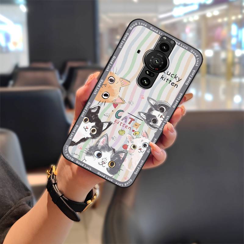 Soft Case Fashion Design Phone Case For Sony Xperia Pro-I Durable Back Cover Shockproof Phone Pouch Graffiti Waterproof