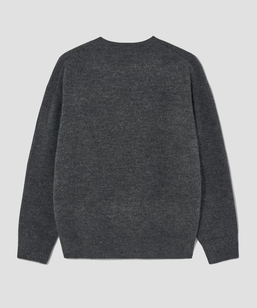 AGOD Signature Daily Crewneck Knit [Charcoal]