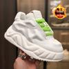 2025 Autumn/Winter Fashion White Dad Shoes: Thick Sole, Height-Boosting, Dirt-Resistant & Comfortable Casual Sneakers