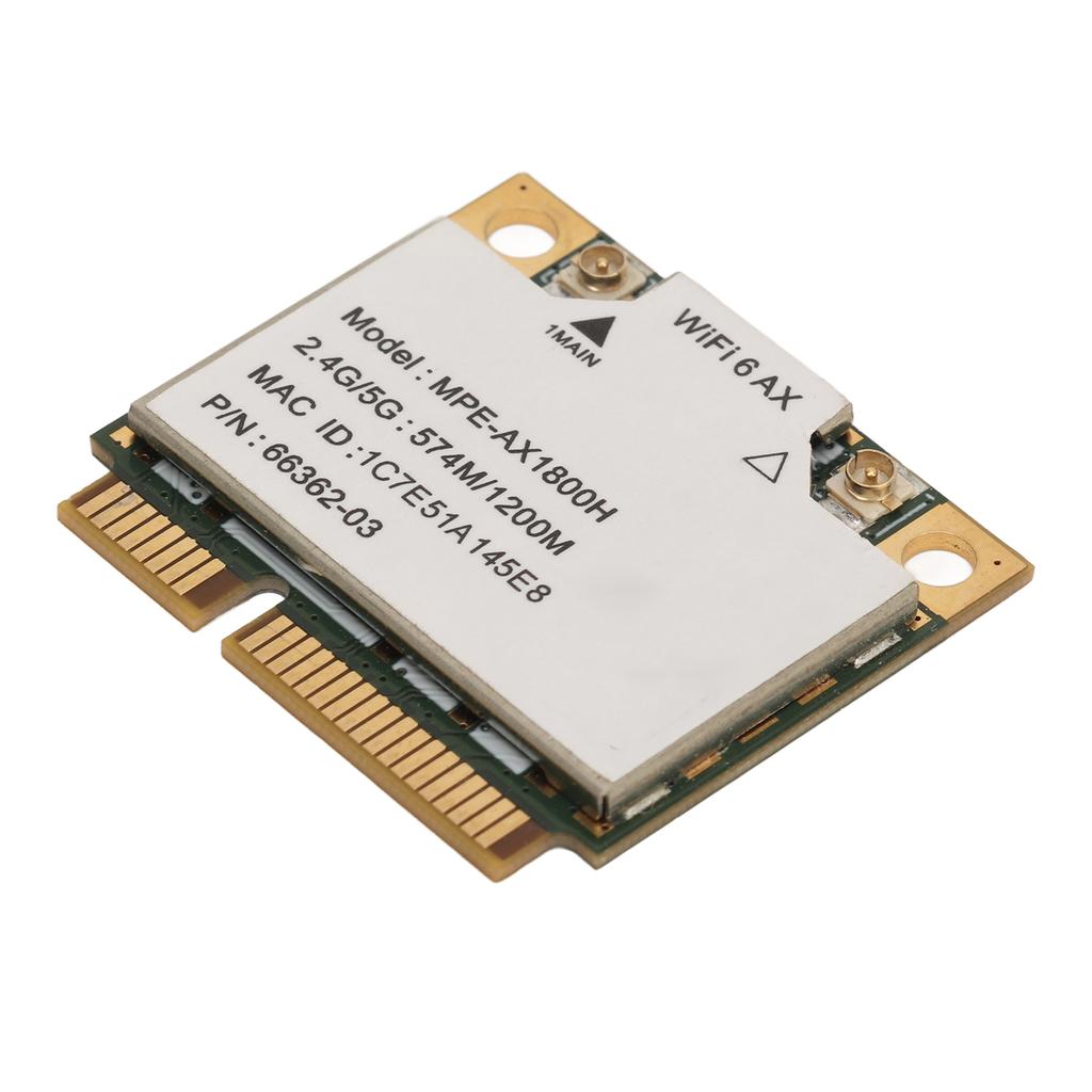 AX1800H Wifi 6 Card 2.4GHz 5GHz Dual Band Bluetooth 5.2 Mini PCIE Interface WiFi Adapter for Windows 10 11 for Linux