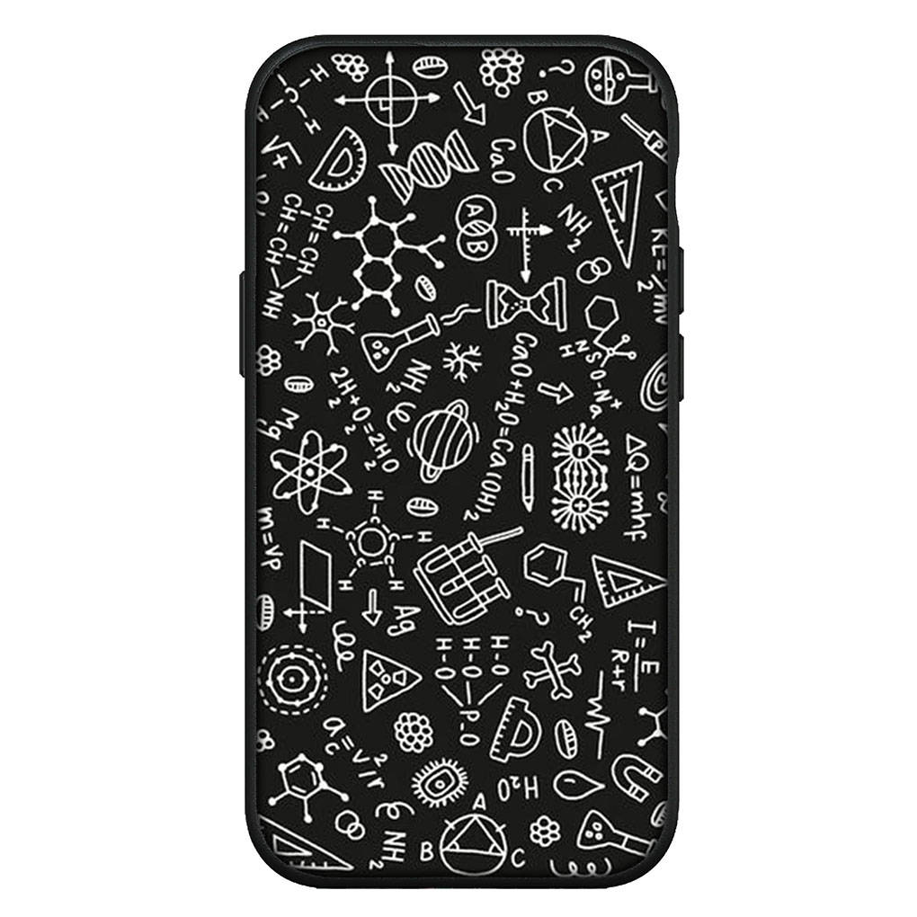 For iPhone 16 15 Xiaomi Redmi Note 14 13 12 11 Pro Max X 8 16e Samsung Galaxy S25 S24 S23 Moto OPPO Huawei Chemical Maths Equation Formula Phone Case